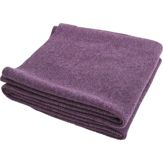 Merino Wool Little Crown Blanket, Purple
