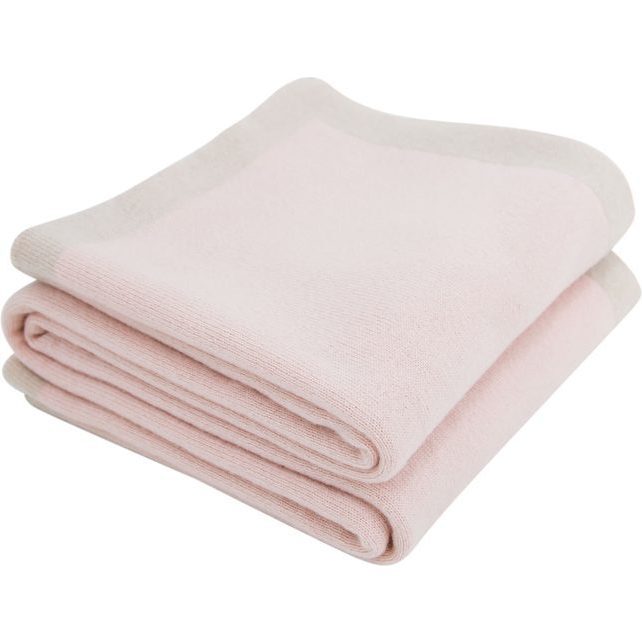Cashmere Little Crown Blanket, Pink - Blankets - 1