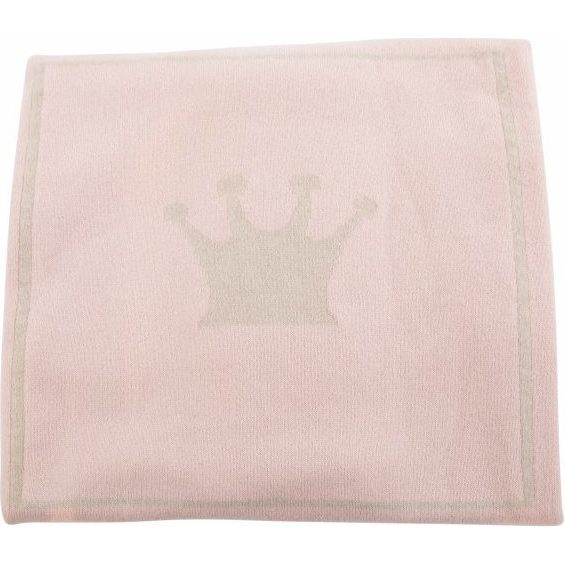 Cashmere Little Crown Blanket, Pink