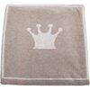 Cashmere Little Crown Blanket, Beige - Blankets - 2