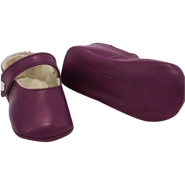 Leather Matilde Booties, Purple