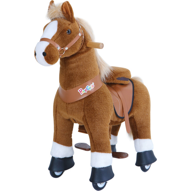 Brown Horse with White Hoof, Medium 2019 - Ride-On - 1