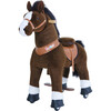 Dark Brown Horse with White Hoof, Medium 2019 - Ride-On - 1 - thumbnail