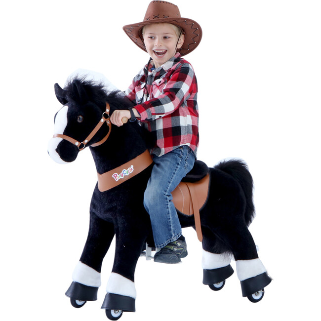 Black Horse with White Hoof, Medium - Ride-On - 3