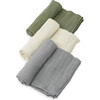 Cotton Muslin Swaddle Blanket 3 Pack, Fern Set - Swaddles - 5
