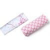 Organic Muslin Swaddle Gift Set, Sakura - Swaddles - 4