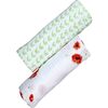 Organic Muslin Swaddle Gift Set, Poppyfield Grass - Swaddles - 5