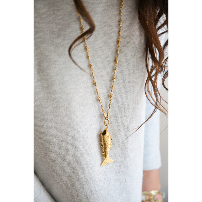 Tall Tale Necklace, Gold - Necklaces - 2