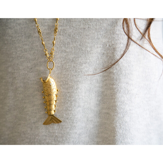 Tall Tale Necklace, Gold - Necklaces - 3