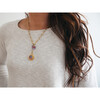 Sangria Y-Necklace, Gold/Grape - Necklaces - 2
