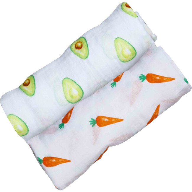 Organic Muslin Swaddle Gift Set, First Foods