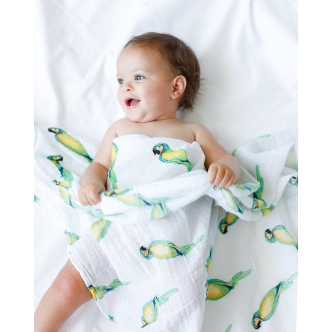 Organic Muslin Swaddle Gift Set, Tropical Paradise - Swaddles - 3