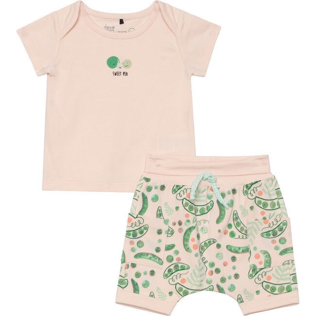 Pea Outfit Set, Peach - Mixed Apparel Set - 1