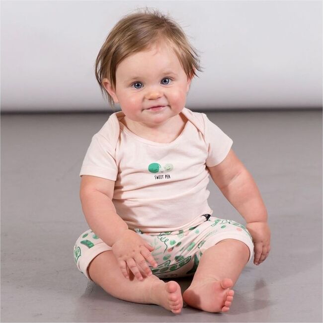 Pea Outfit Set, Peach - Mixed Apparel Set - 2