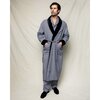 Mens Robe with Velvet, West End Houndstooth - Pajamas - 2