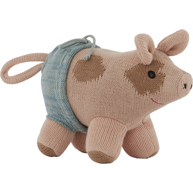 Hugo the Mini Pig Stuffed Animal, Rose - Plush - 1