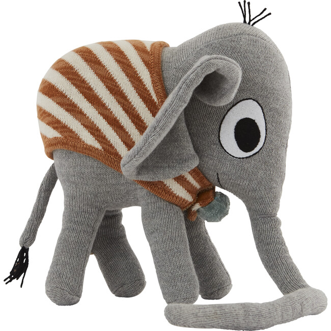 Henry the Elephant Stuffed Animal, Grey - Plush - 1