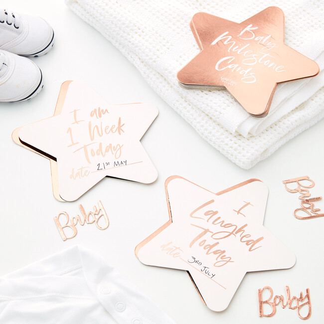 Twinkle Twinkle Milestone Cards, Rose Gold - Party Accessories - 2