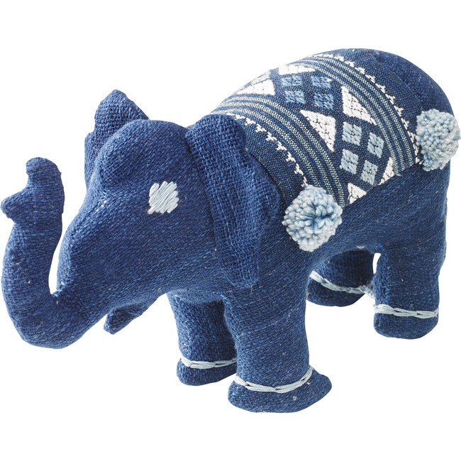 Mama Stuffed Elephant, Blue - Plush - 2