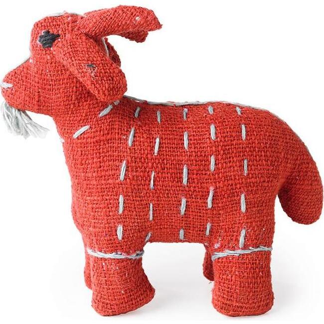 Stuffed Goat, Red - Plush - 1