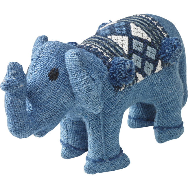 Baby Stuffed Elephant, Blue - Plush - 2