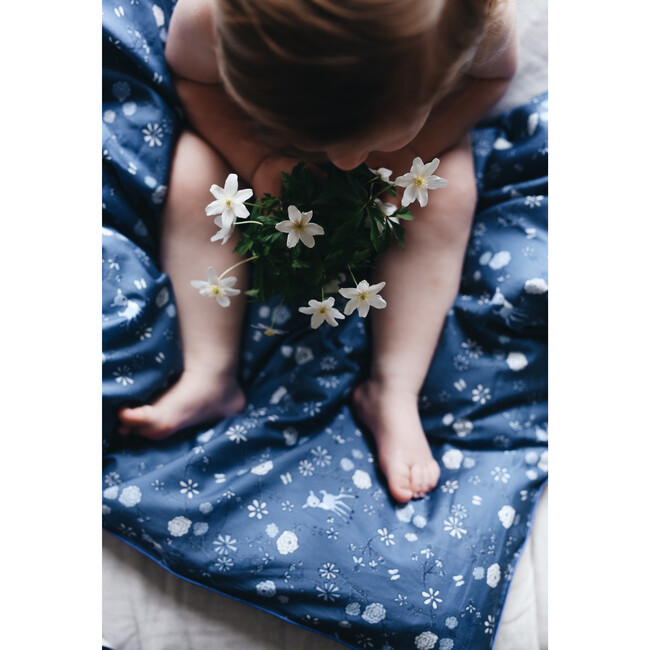 Into the Woodlands Baby Duvet Set, Blue - Duvet Sets - 3