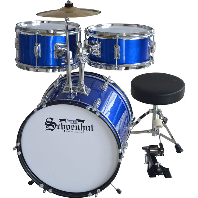 5-Piece Drum Set, Blue - Musical - 1 - zoom