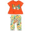 Animals Outfit Set, Orange - Mixed Apparel Set - 1 - thumbnail