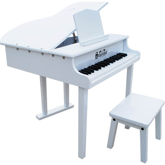 37-Key Concert Grand Piano, White - Musical - 1