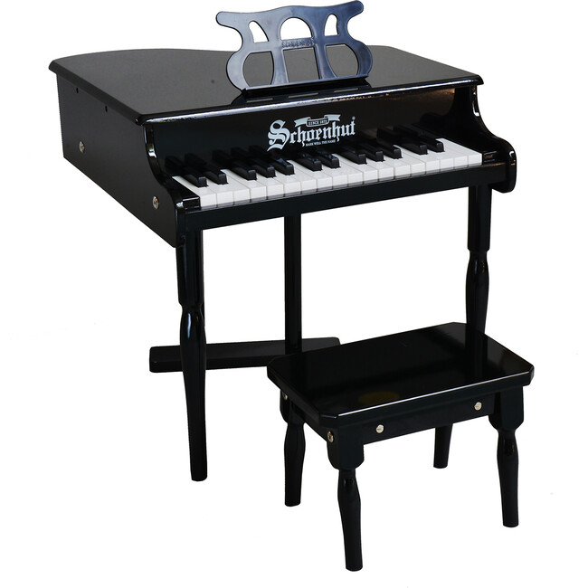 30-Key Classic Baby Grand Piano, Black - Musical - 1