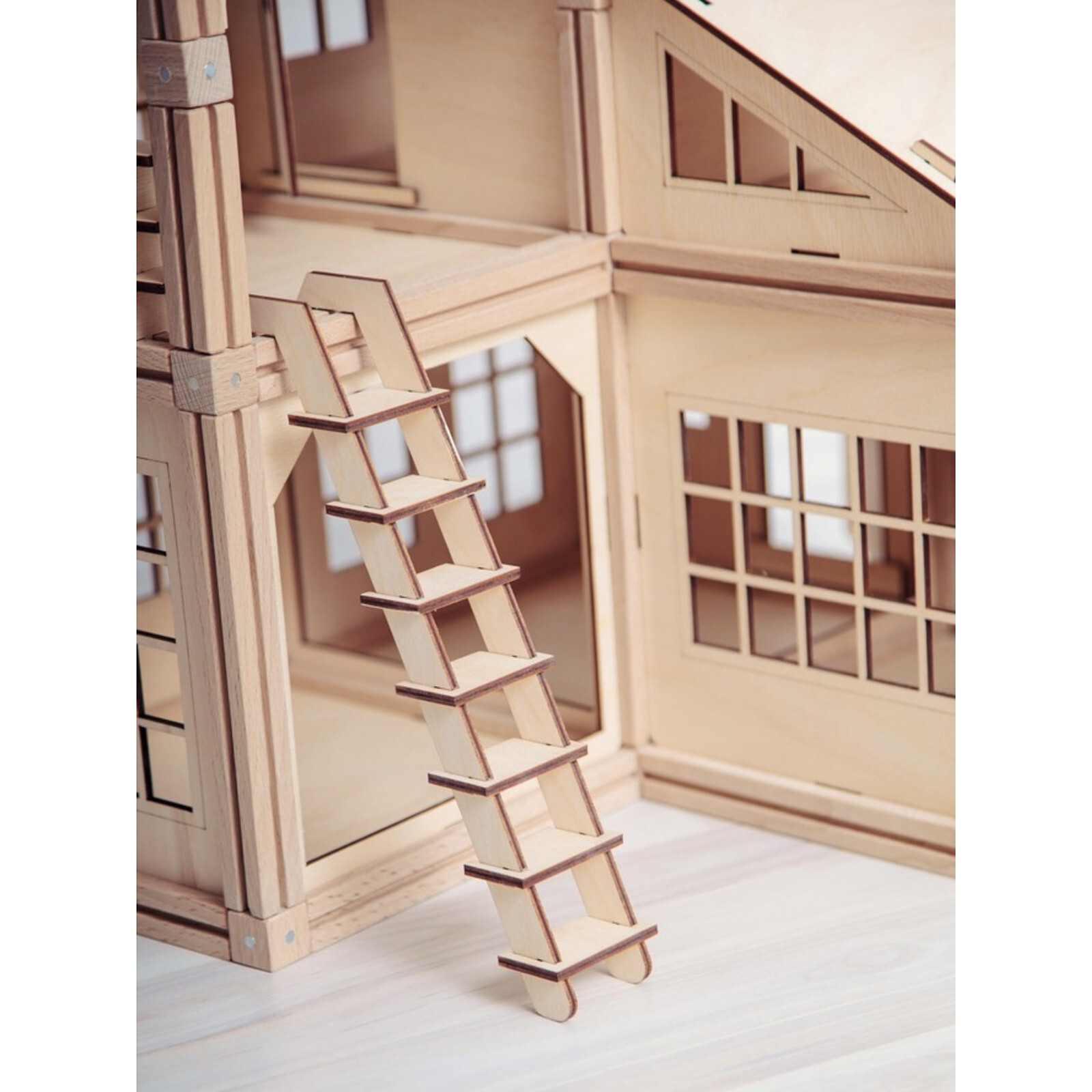 smart wood toys magnetic dollhouse building set