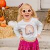 Thankful Rainbow L/S Bodysuit, White - Onesies - 2