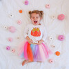 Pumpkin L/S Bodysuit, White - Onesies - 2