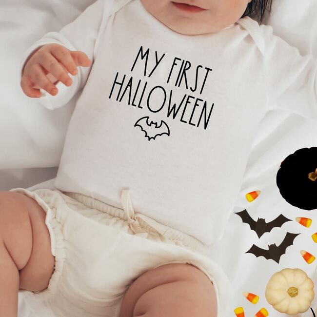 My First Halloween L/S Bodysuit, Natural