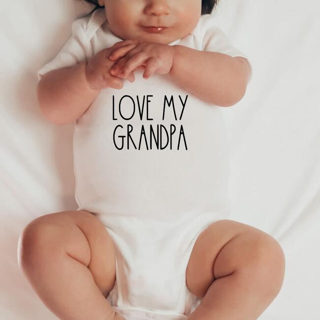 Love My Grandpa S/S Bodysuit, Natural