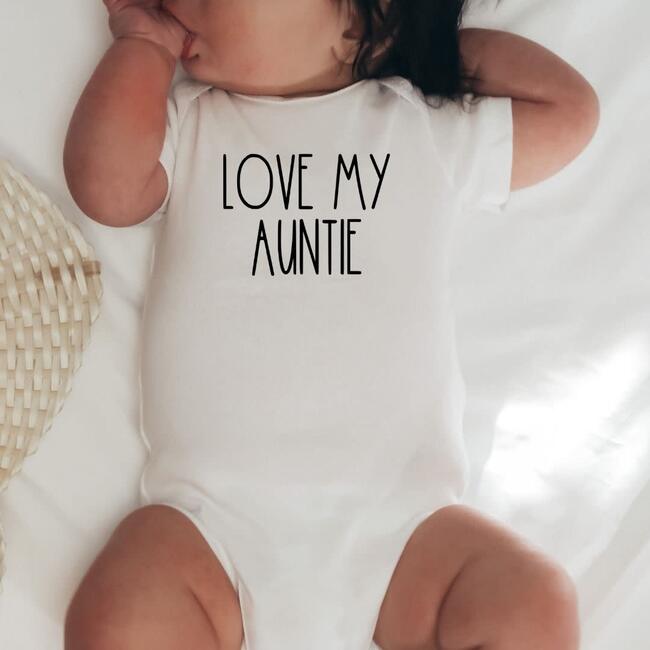 Love My Auntie S/S Bodysuit, Natural