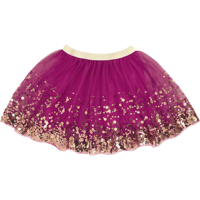 Berry Sequin Tutu, Plum - Skirts - 1