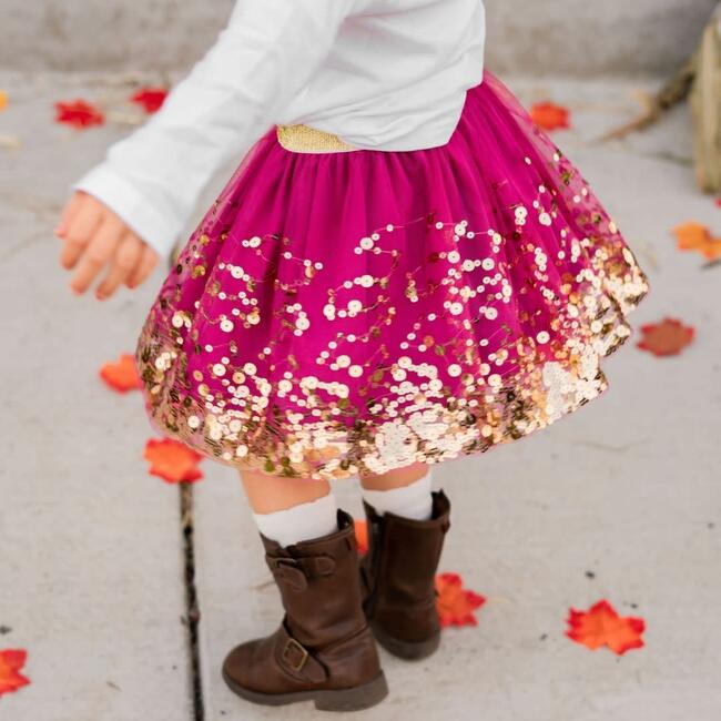 Berry Sequin Tutu, Plum - Skirts - 2