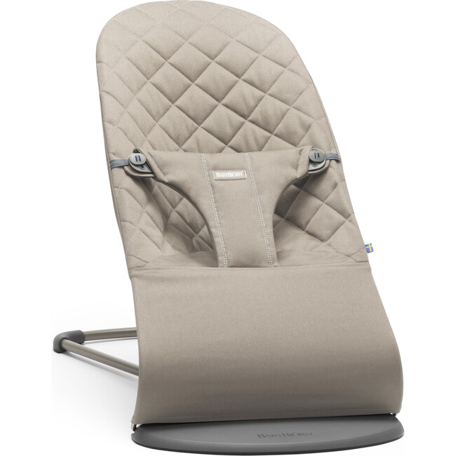 Bouncer Bliss Quilted Cotton, Sand Grey