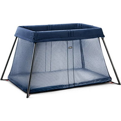 Travel Crib Light, Dark Blue Mesh - Travel Cribs - 1