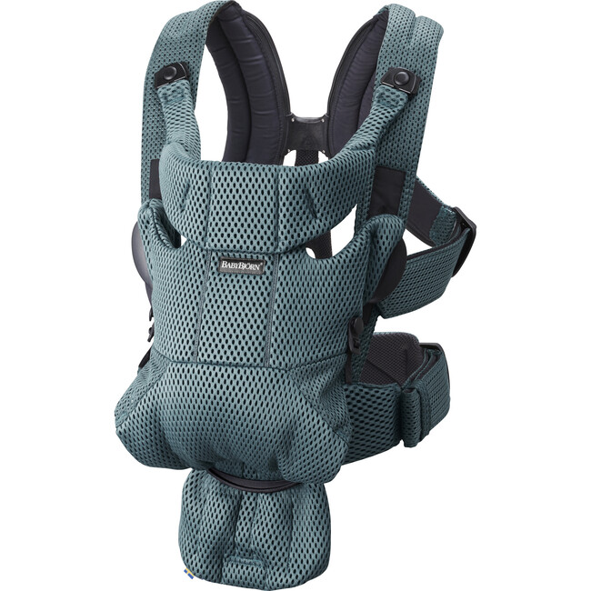 Baby Carrier Free 3D Mesh, Sage Green - Carriers - 1