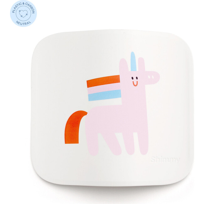 Shimmy x Maisonette Sanitizing Station Faceplate, White Unicorn
