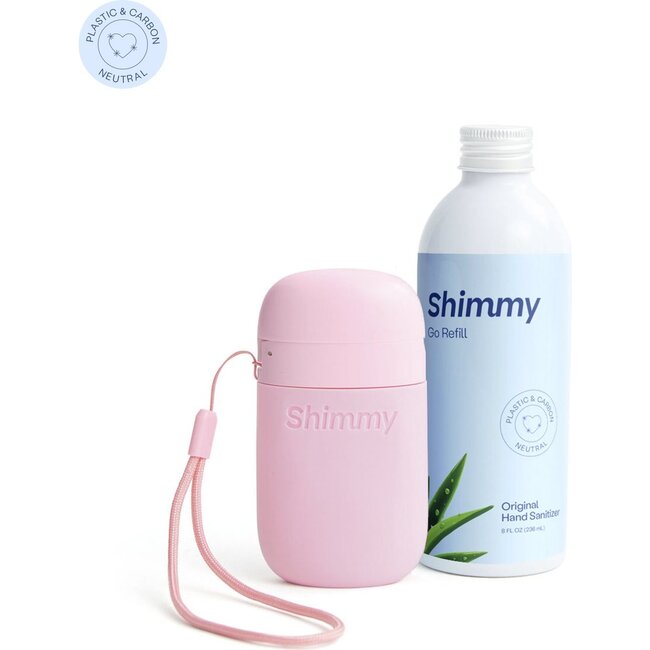 Shimmy Go Sanitizer, Soft Pink