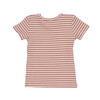 Baby Kai Short Sleeve Tee, Pink & Natural Stripe - Tees - 2