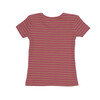 Baby Kai Short Sleeve Tee, Pink & Tan Stripe - Tees - 2