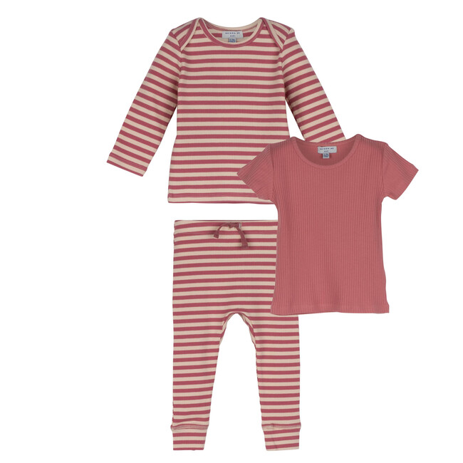 Baby Basics Bundle, Pink Multi - Mixed Apparel Set - 1