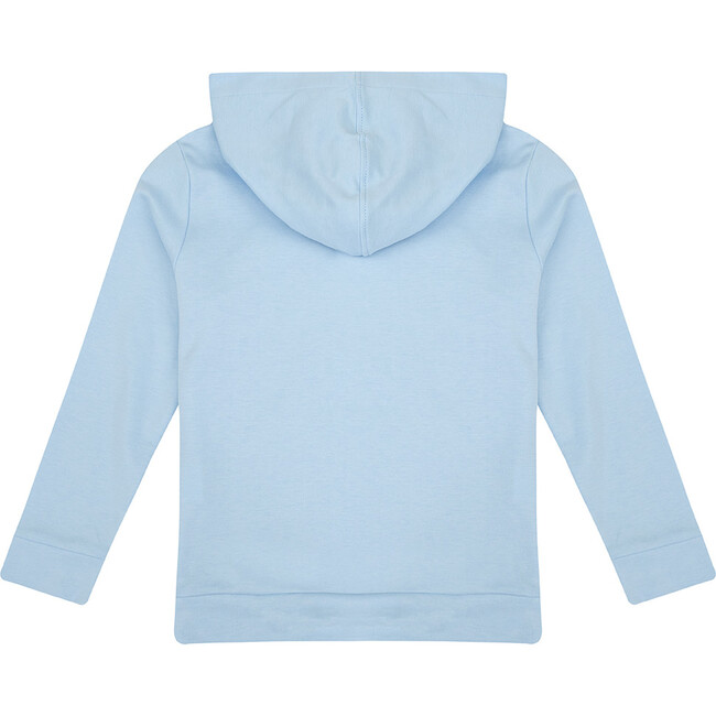 Pima Cotton Hoody, Baby Blue - Sweatshirts - 2