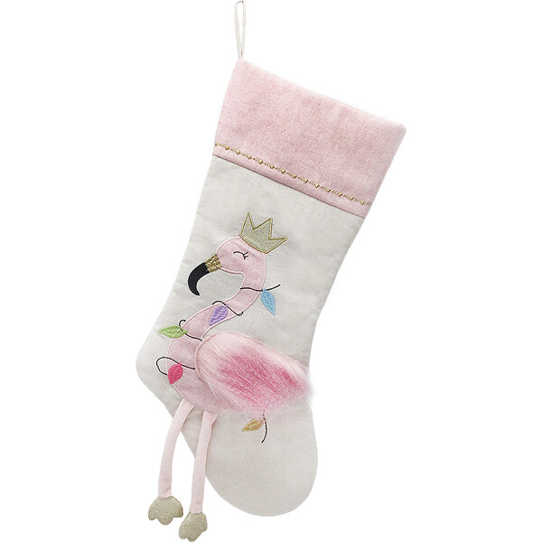 Festive Flamingo Stocking - MON AMI Stockings & Tree Skirts | Maisonette