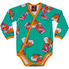 Long Sleeve Onesie, Candy Bar Mint - Onesies - 1 - thumbnail