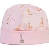 Giraffe Cap, Pink - Hats - 1 - thumbnail